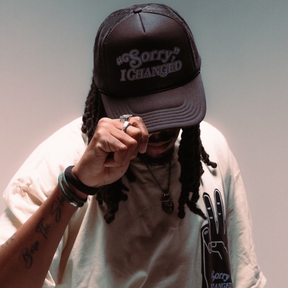 Sorry I Changed Trucker Hat - Black