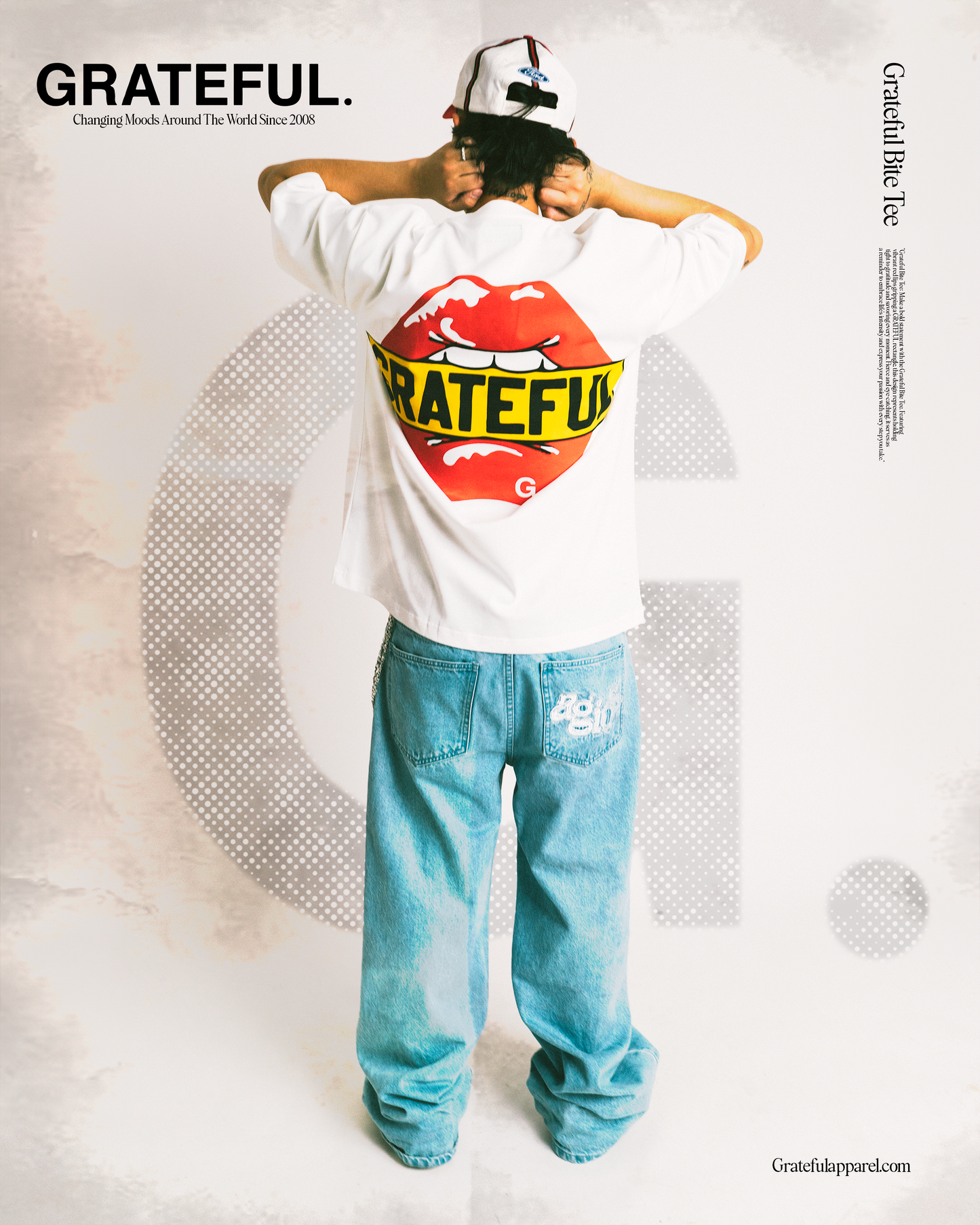 Grateful Bite Tee- White