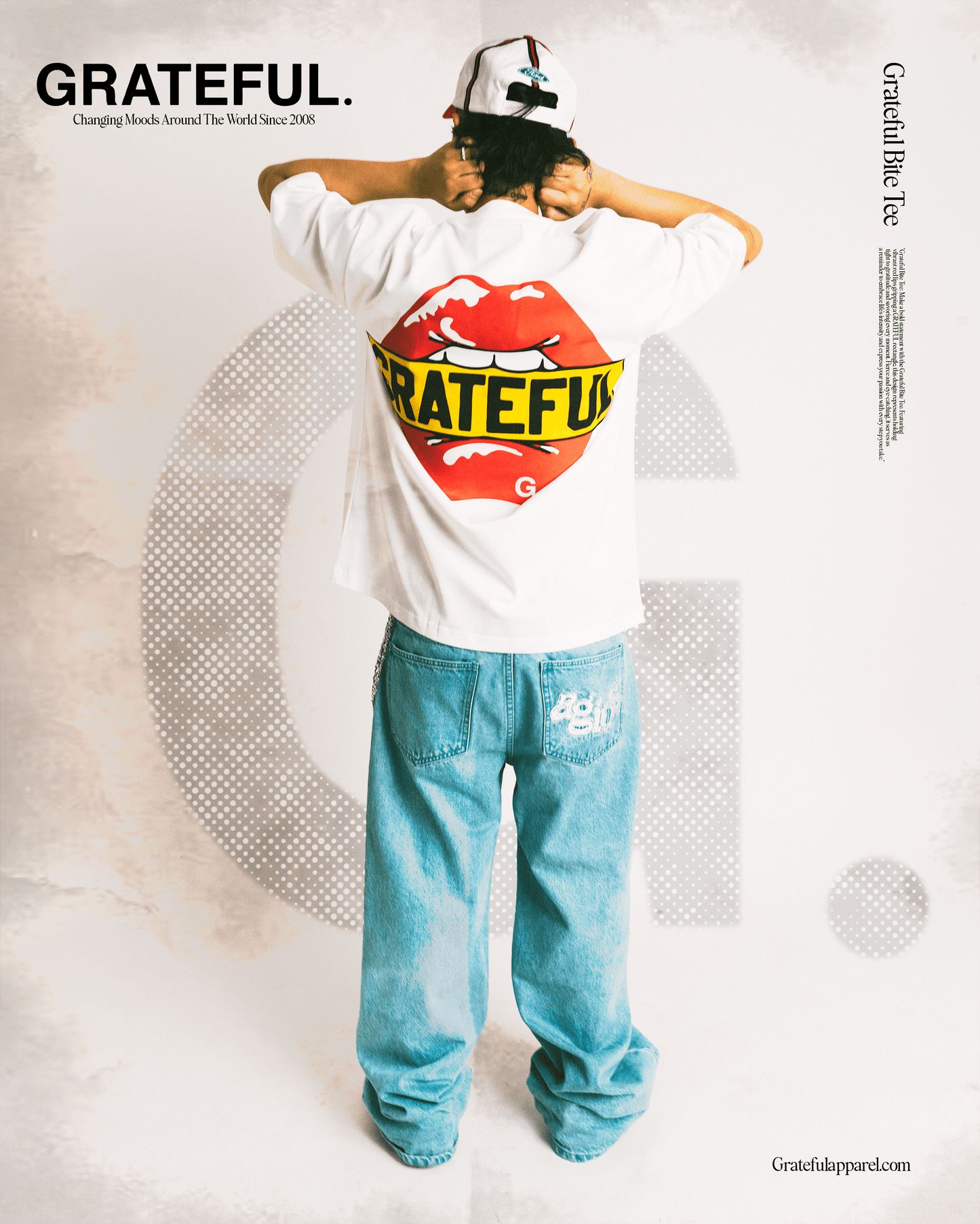 Grateful Bite Tee- White
