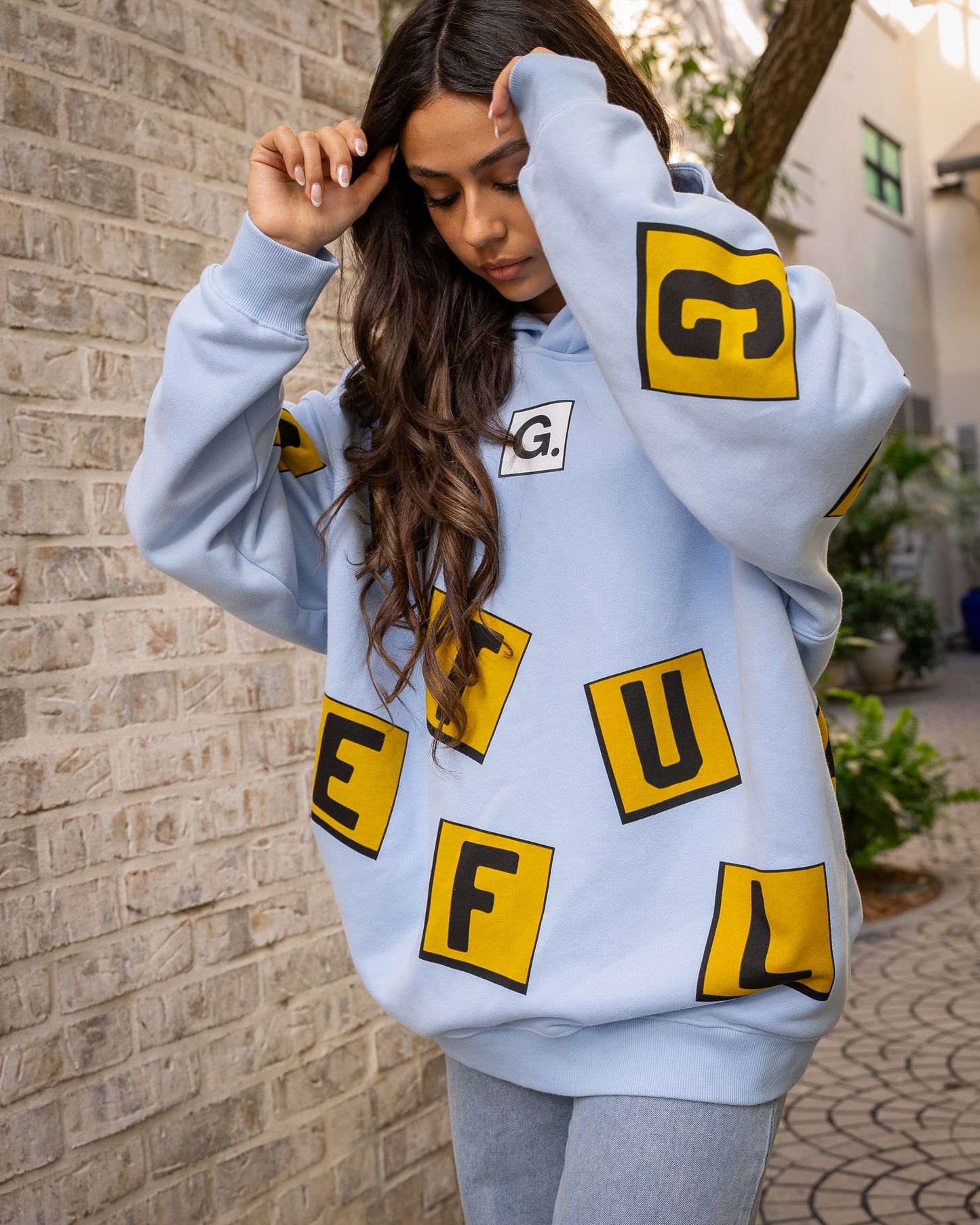 The Letter Box Hood- Slate Blue