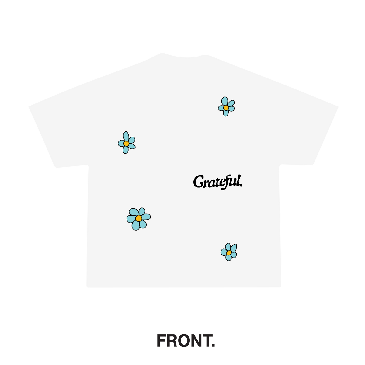 Flowers and Smiles Tee - White