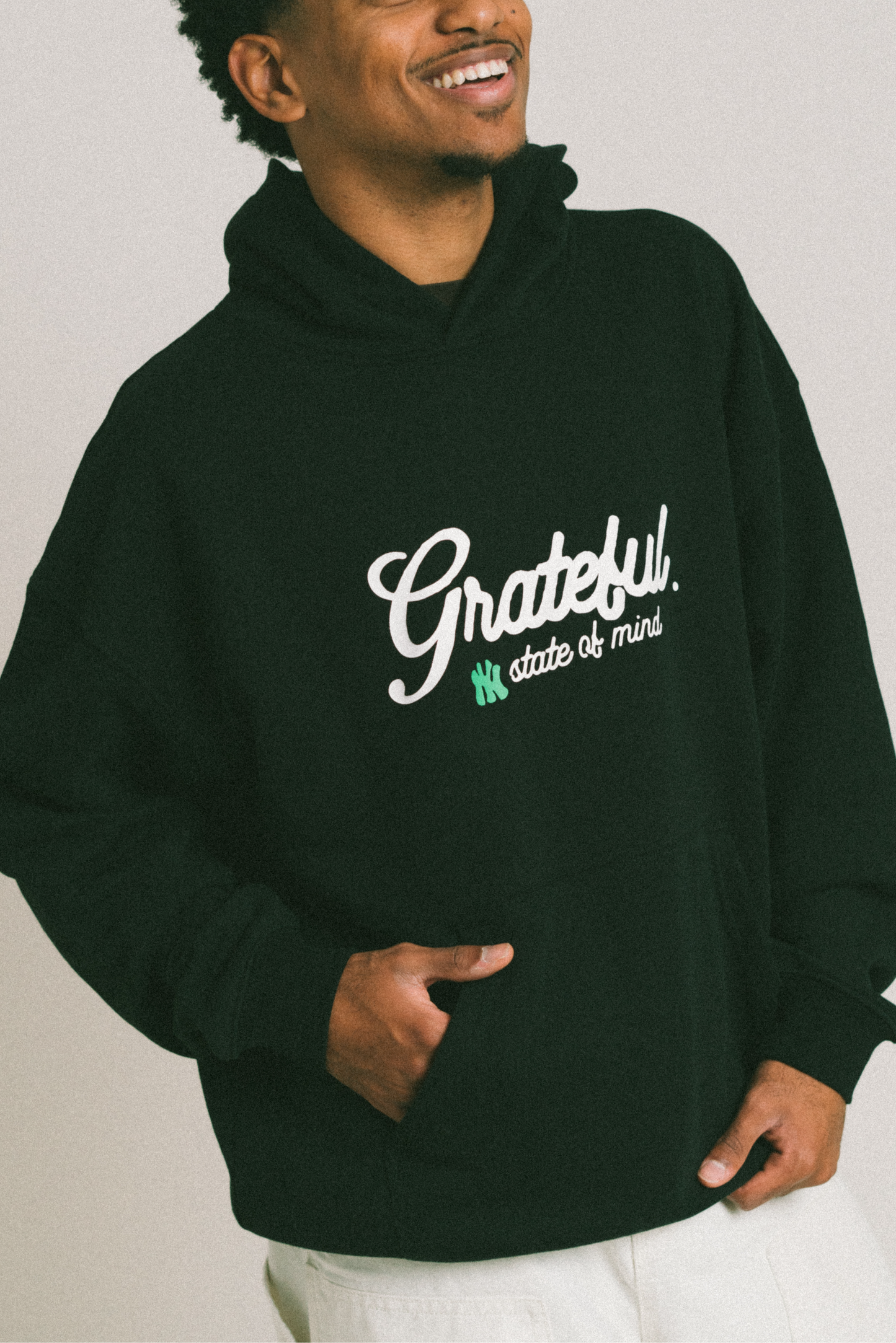 Never Sleeps Hood- Black