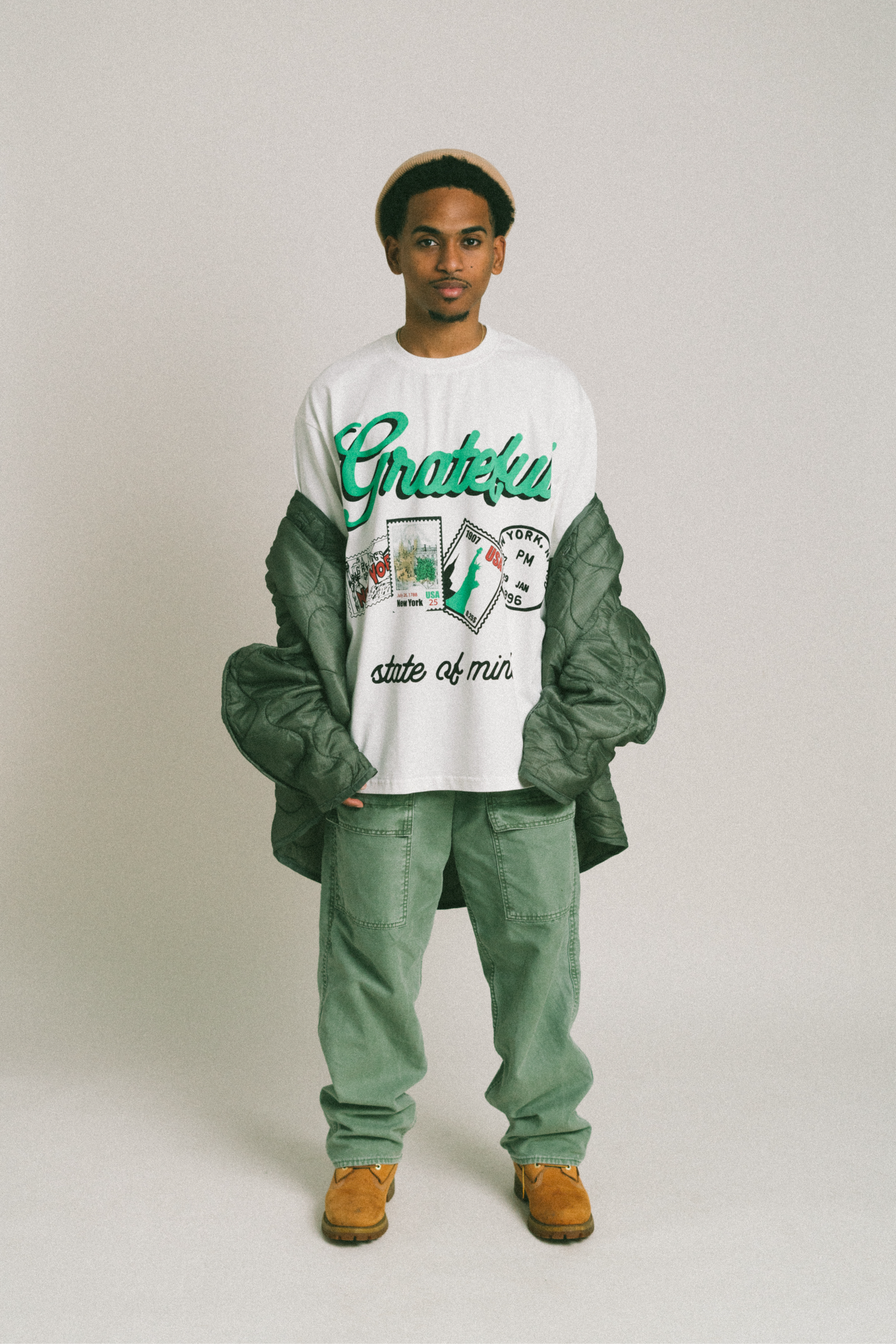 City Stamp Tee- White
