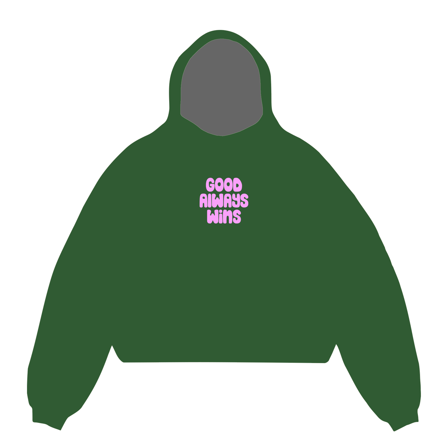 Good Always Wins Hoodie - Olive