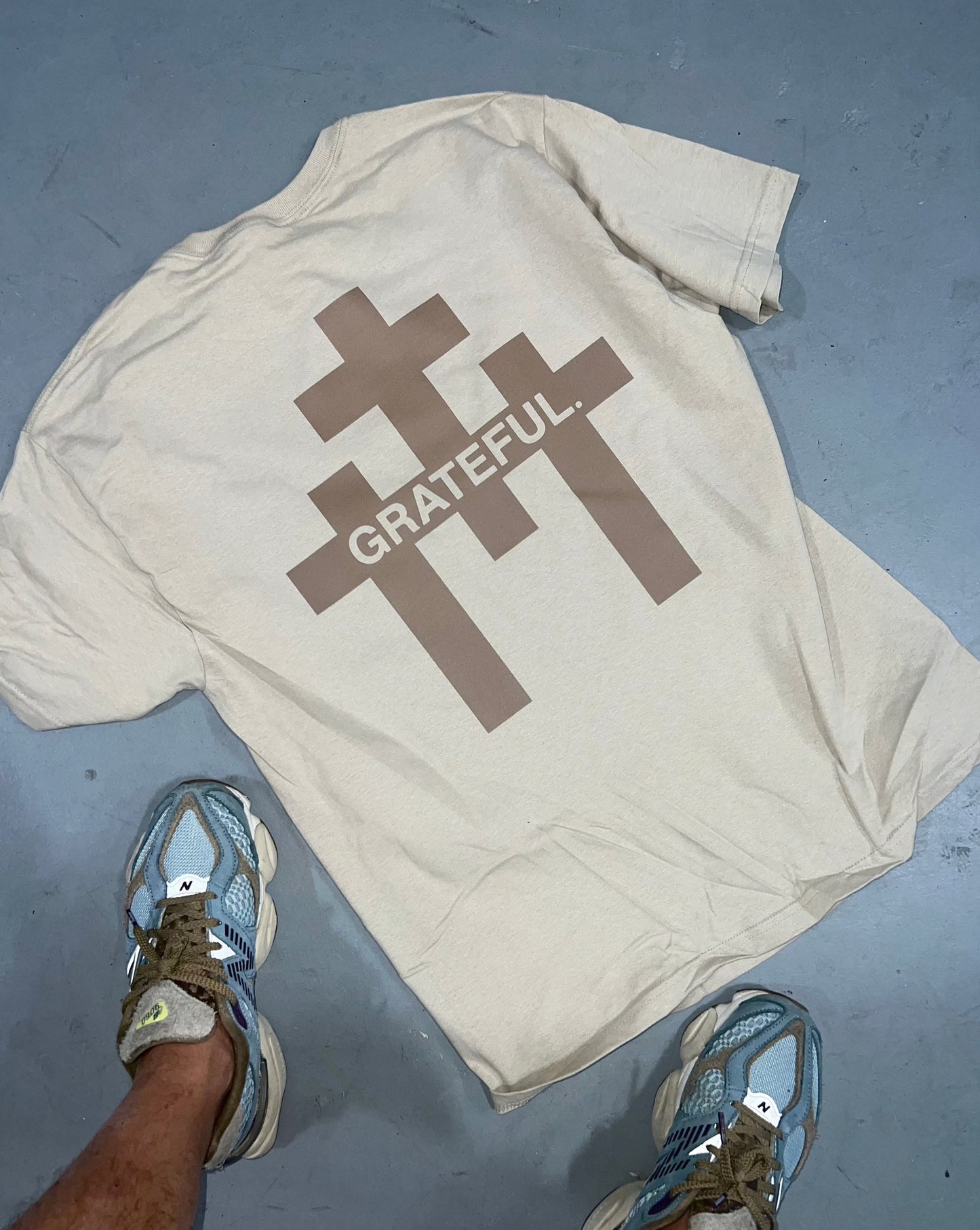 Grateful Crosses Tee - Sand