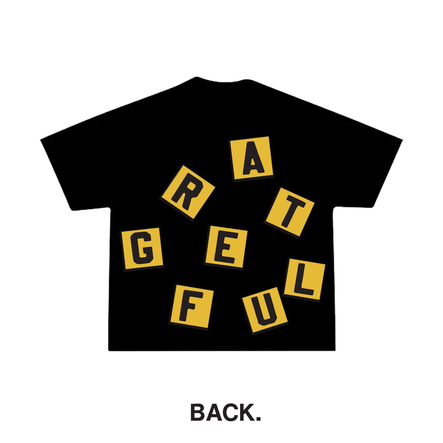 The Letter Box Tee- Black