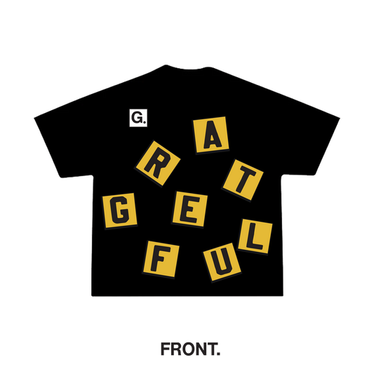 The Letter Box Tee- Black