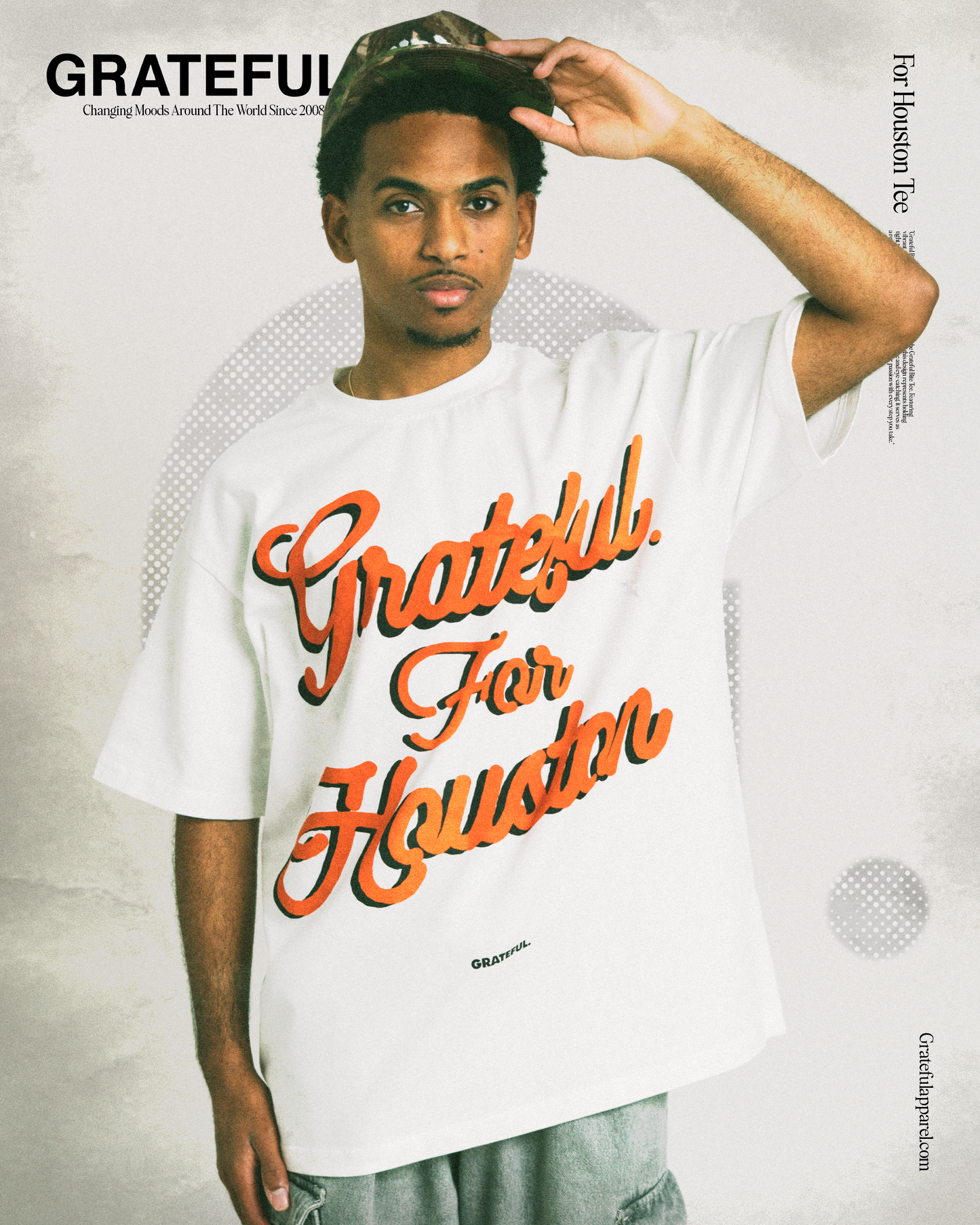 For Houston Tee- White
