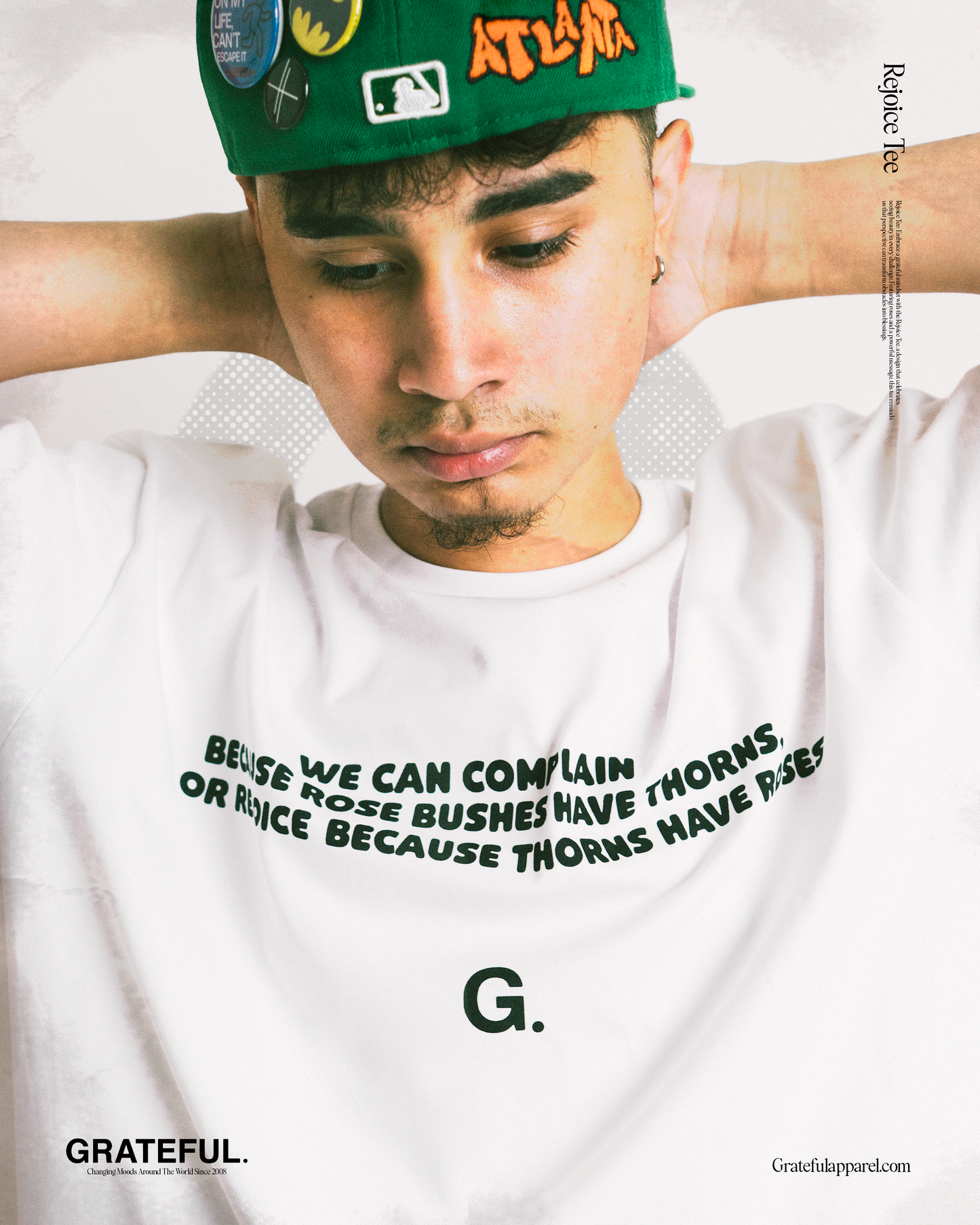 Rejoice Tee- White