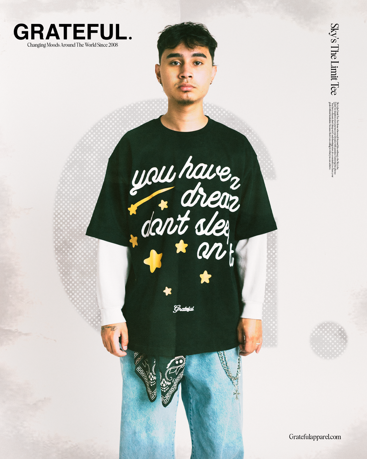 Sky's The Limit Tee- Black