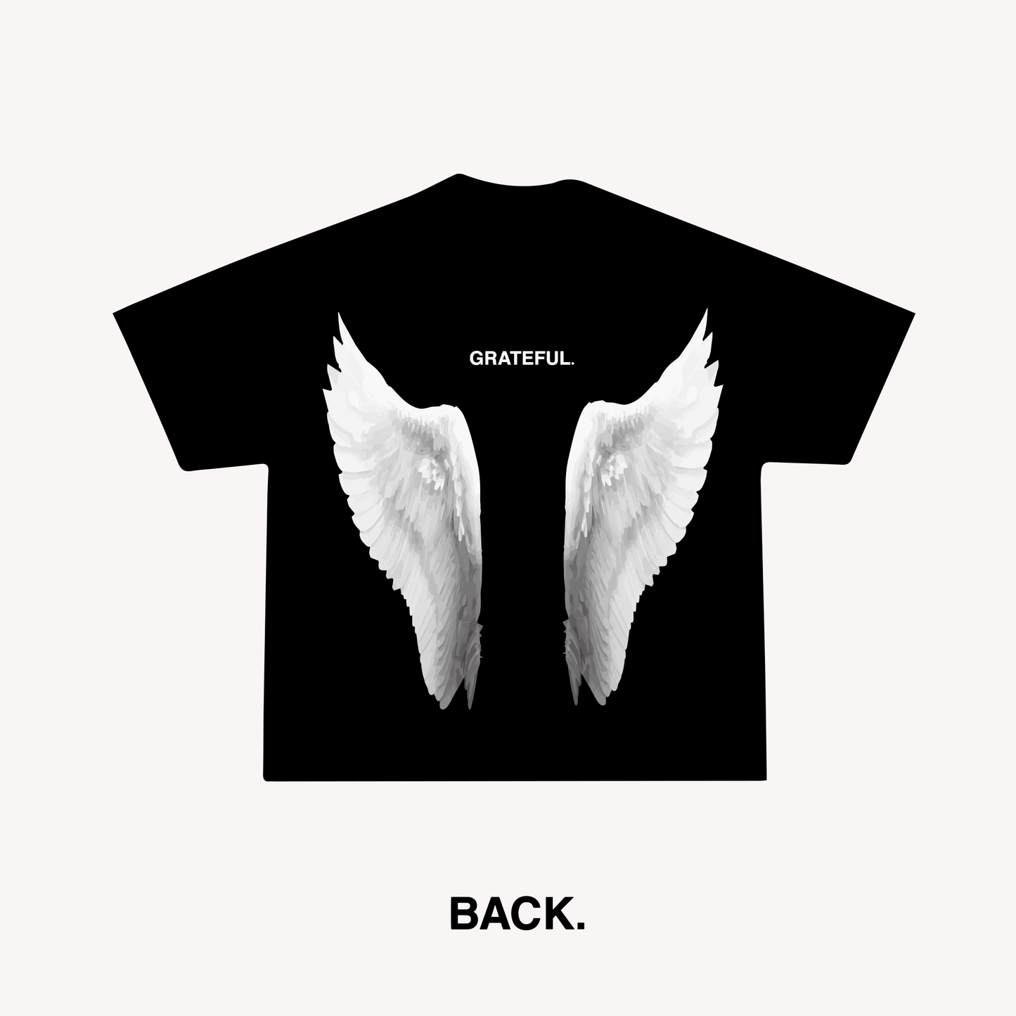 Angel Wings Tee - Black