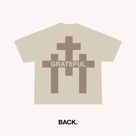 Grateful Crosses Tee - Sand