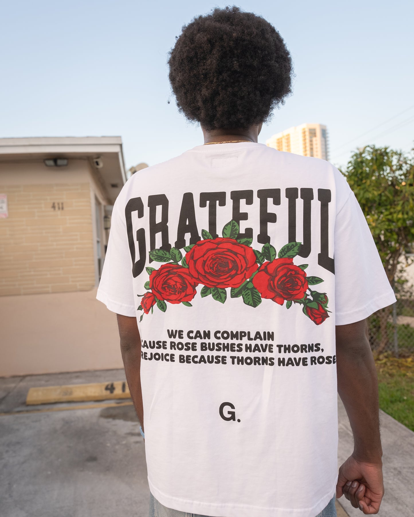 Rejoice Tee- White