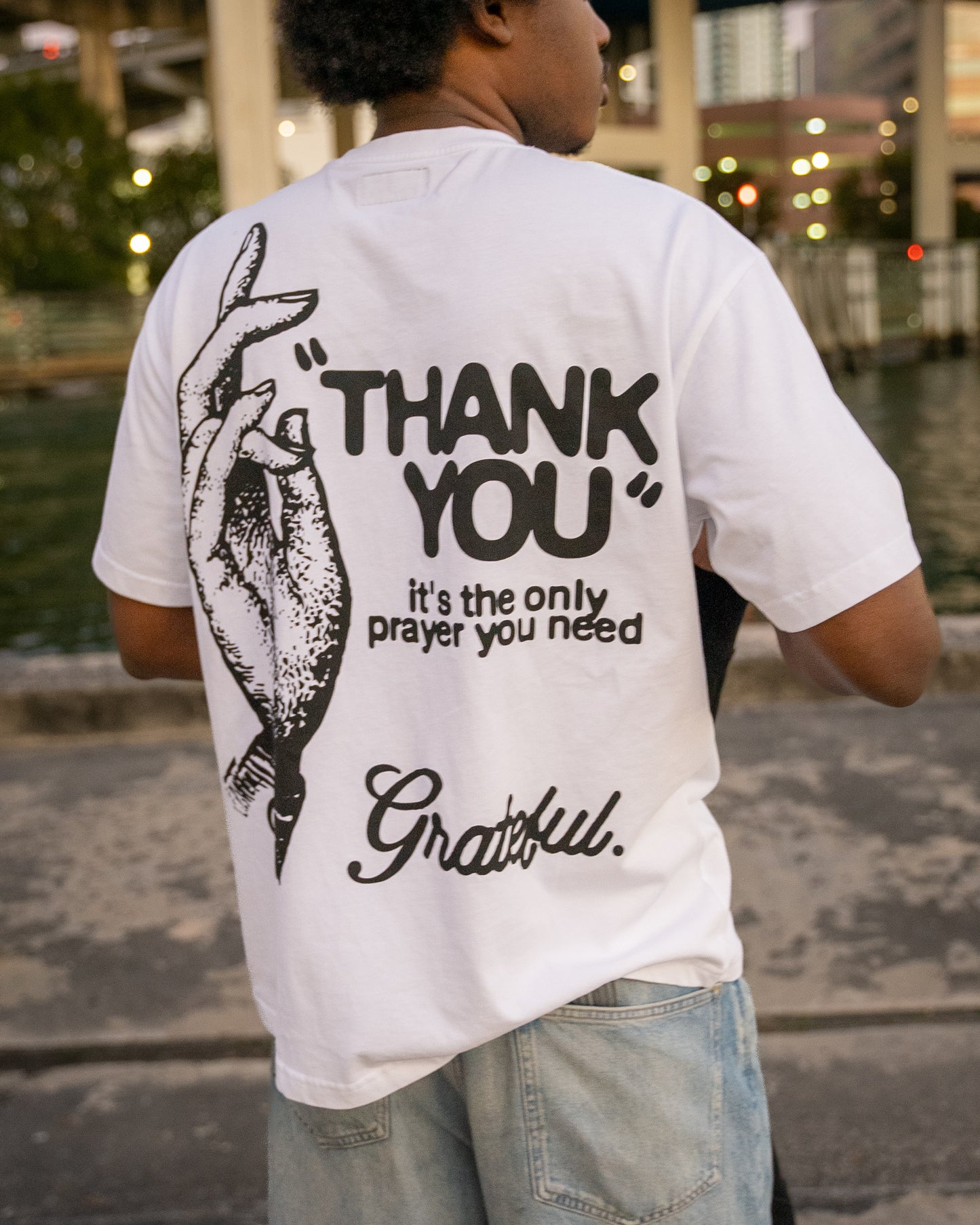 Only Prayer Tee- White