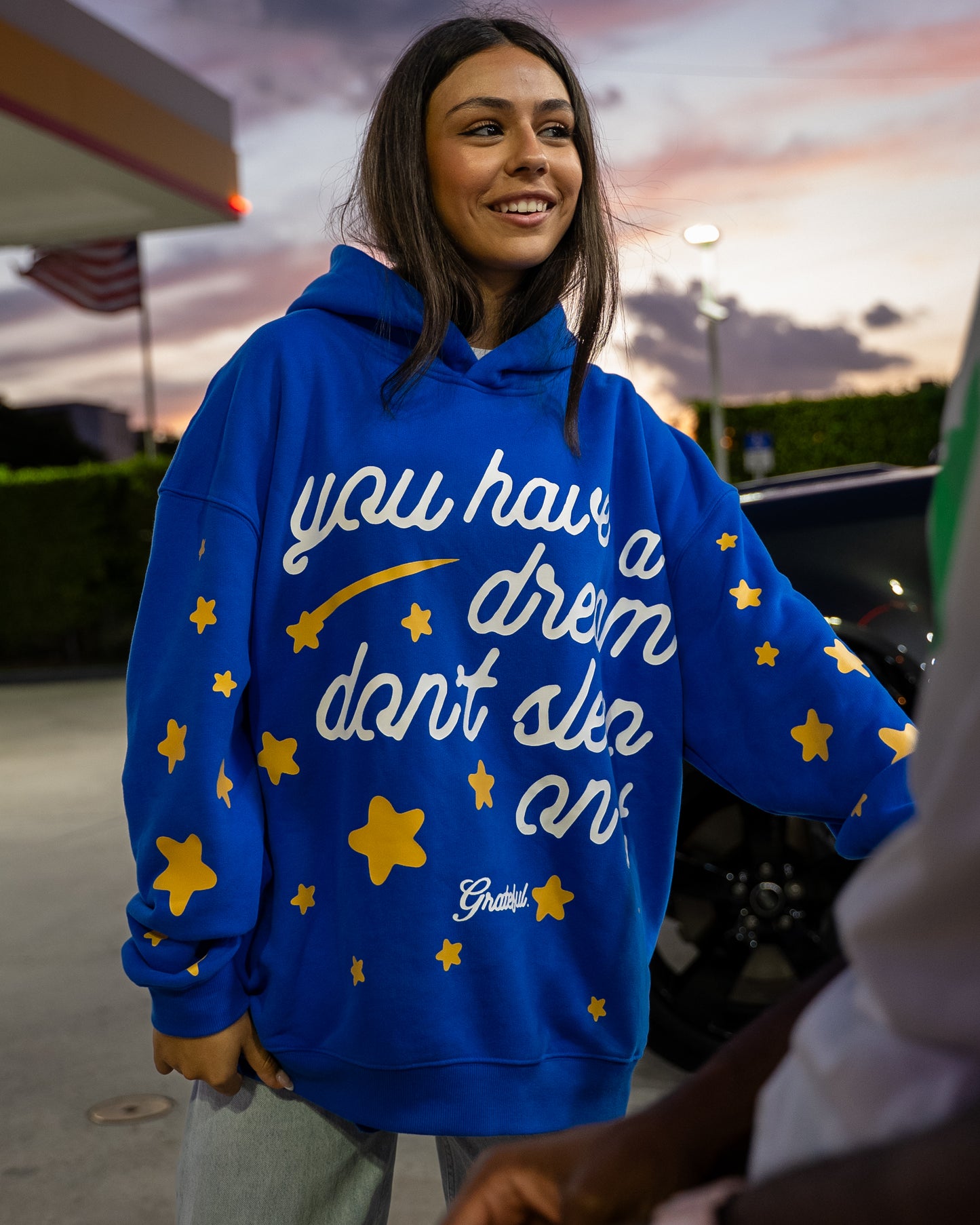 Sky's The Limit Hood- Blue