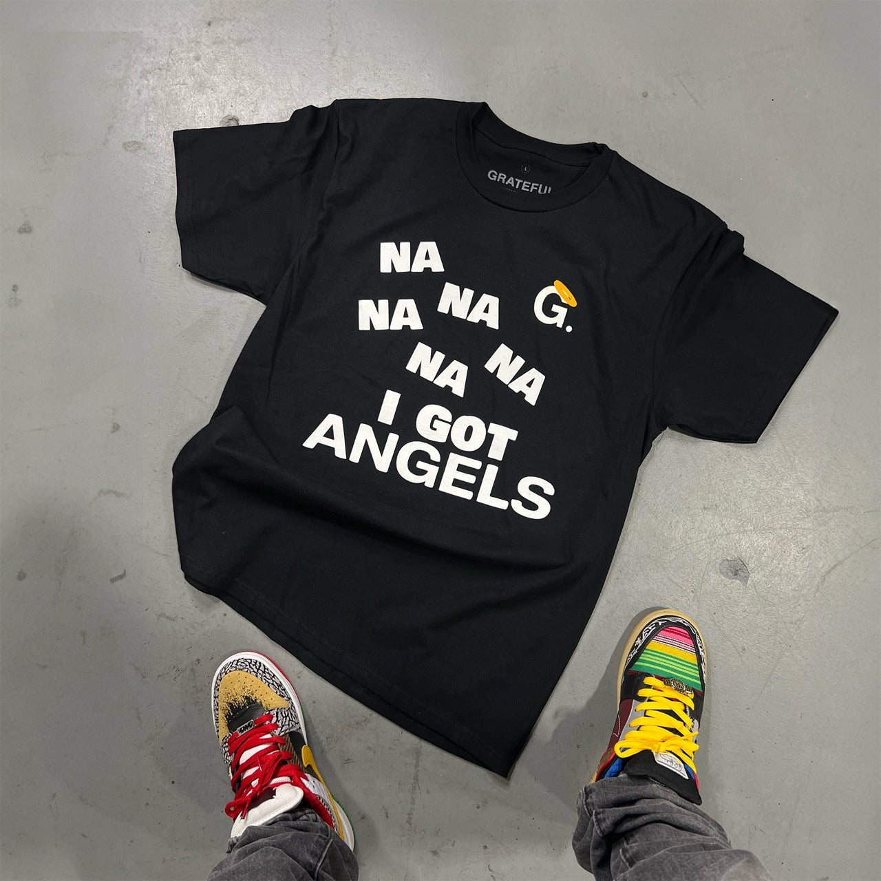 I Got Angels Tee - Black