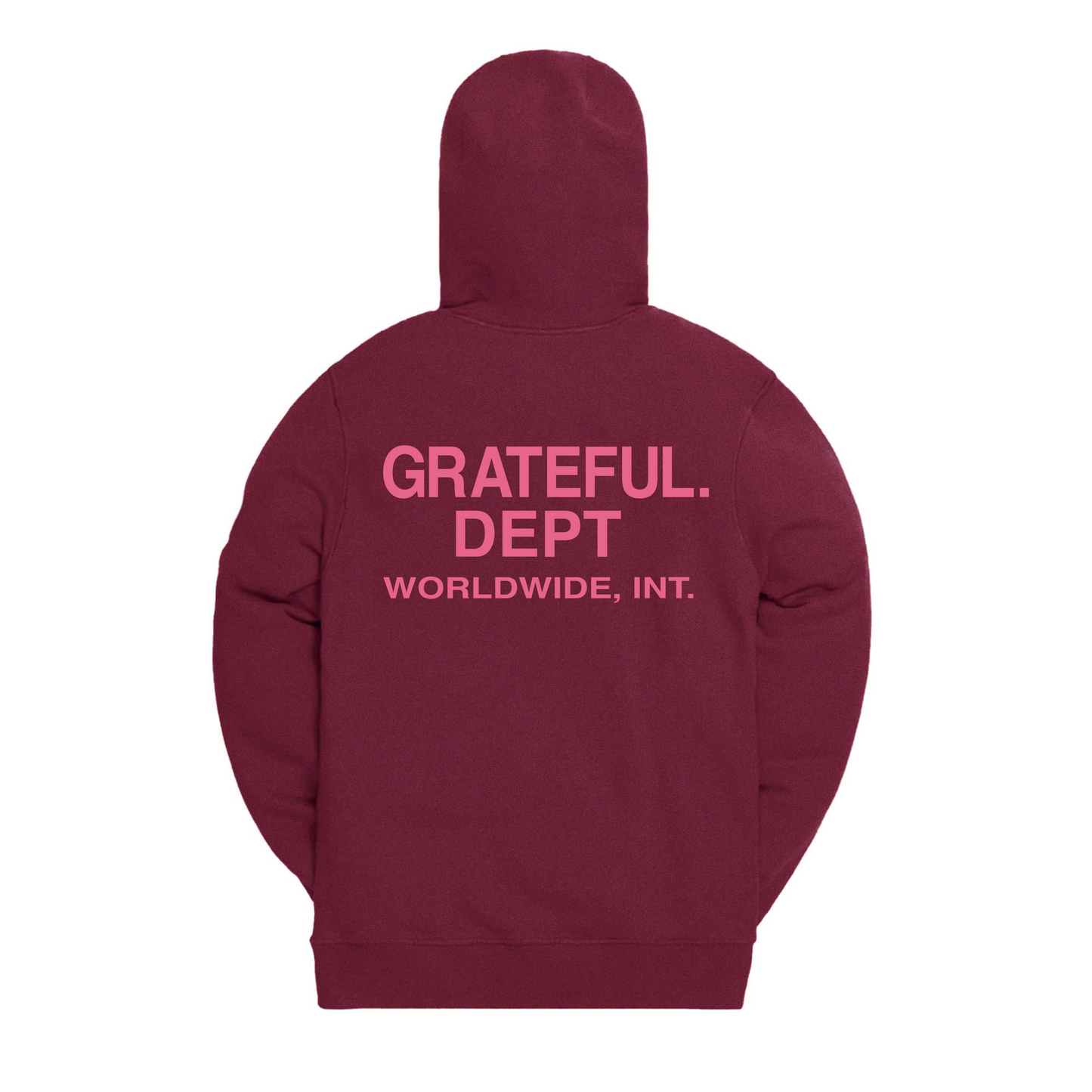 Grateful Dept. Hood- Burgundy