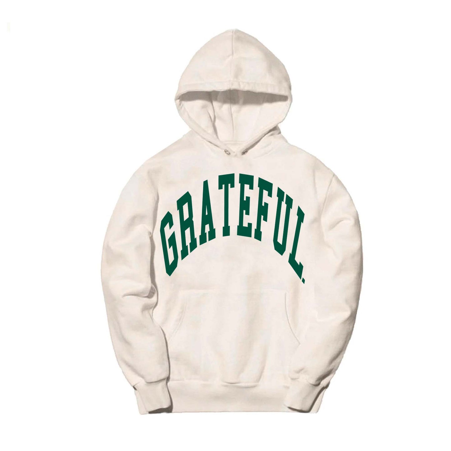 Arched Logo Bone Hood // Green (Oversized Print)