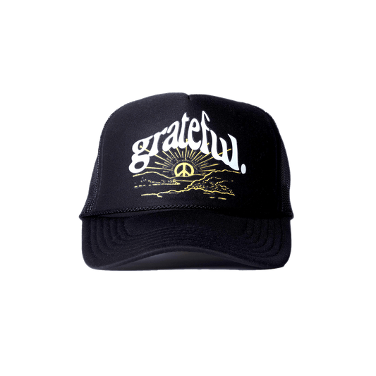 Mountain Trucker Hat- Black