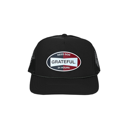 Fill It Up Trucker Hat- Black