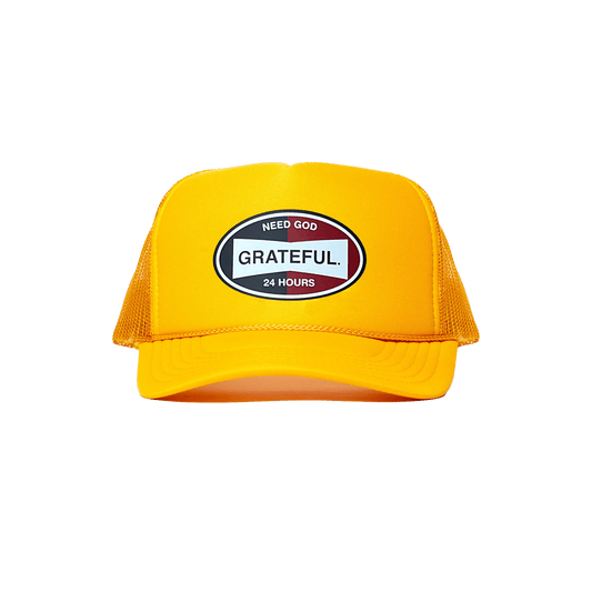 Fill It Up Trucker Hat- Gold