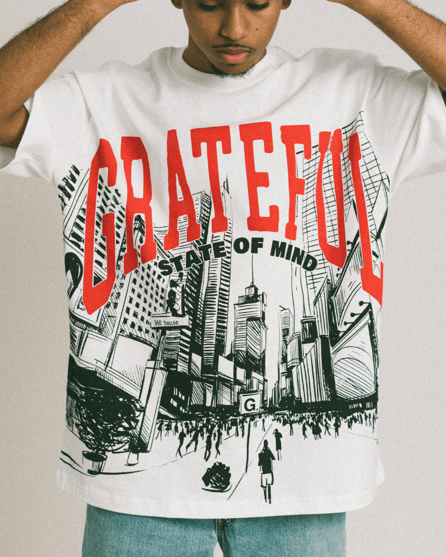 Times Square Tee- White