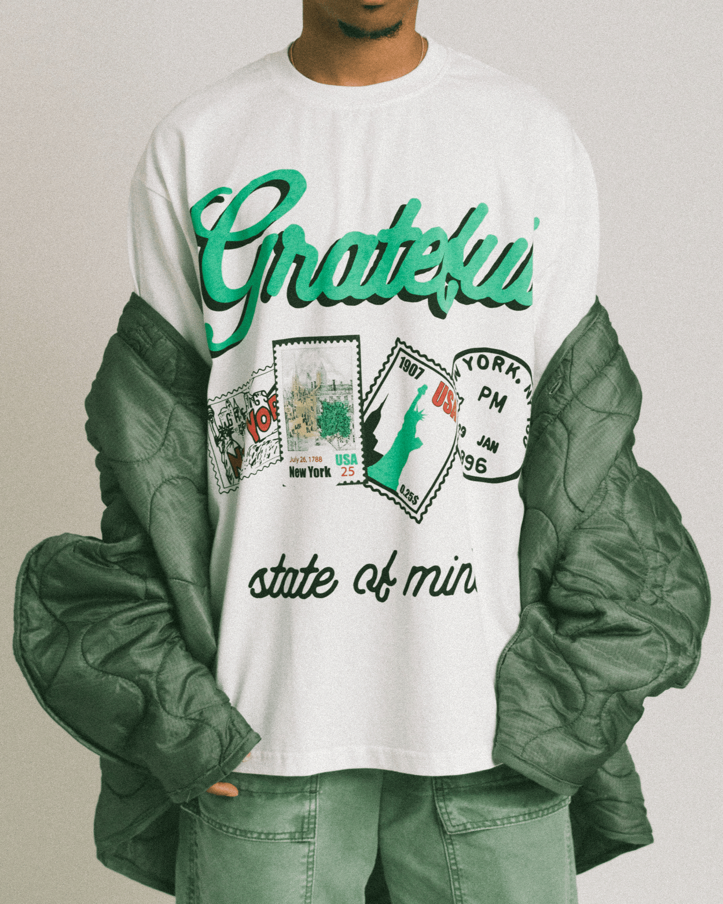 City Stamp Tee- White