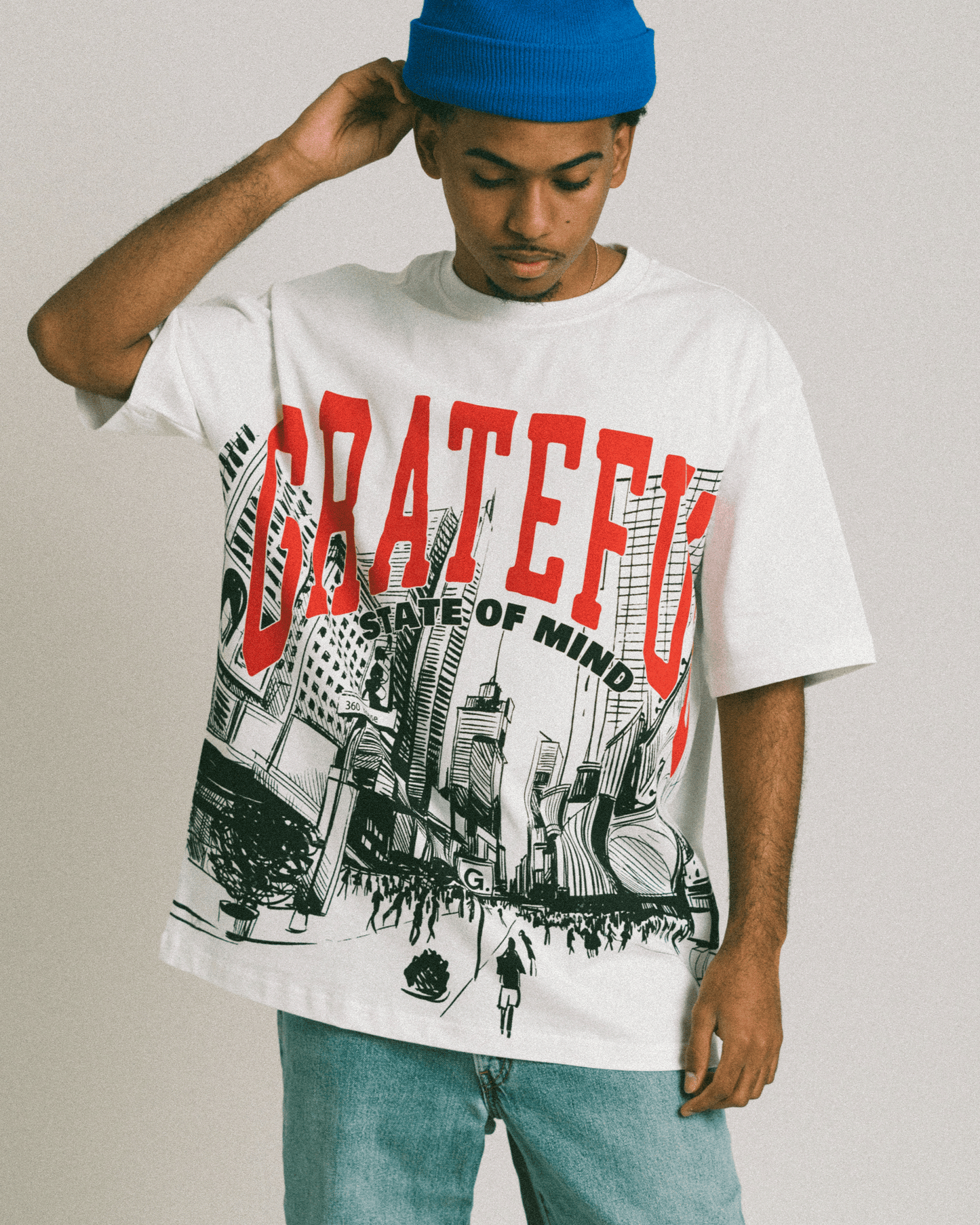 Times Square Tee- White