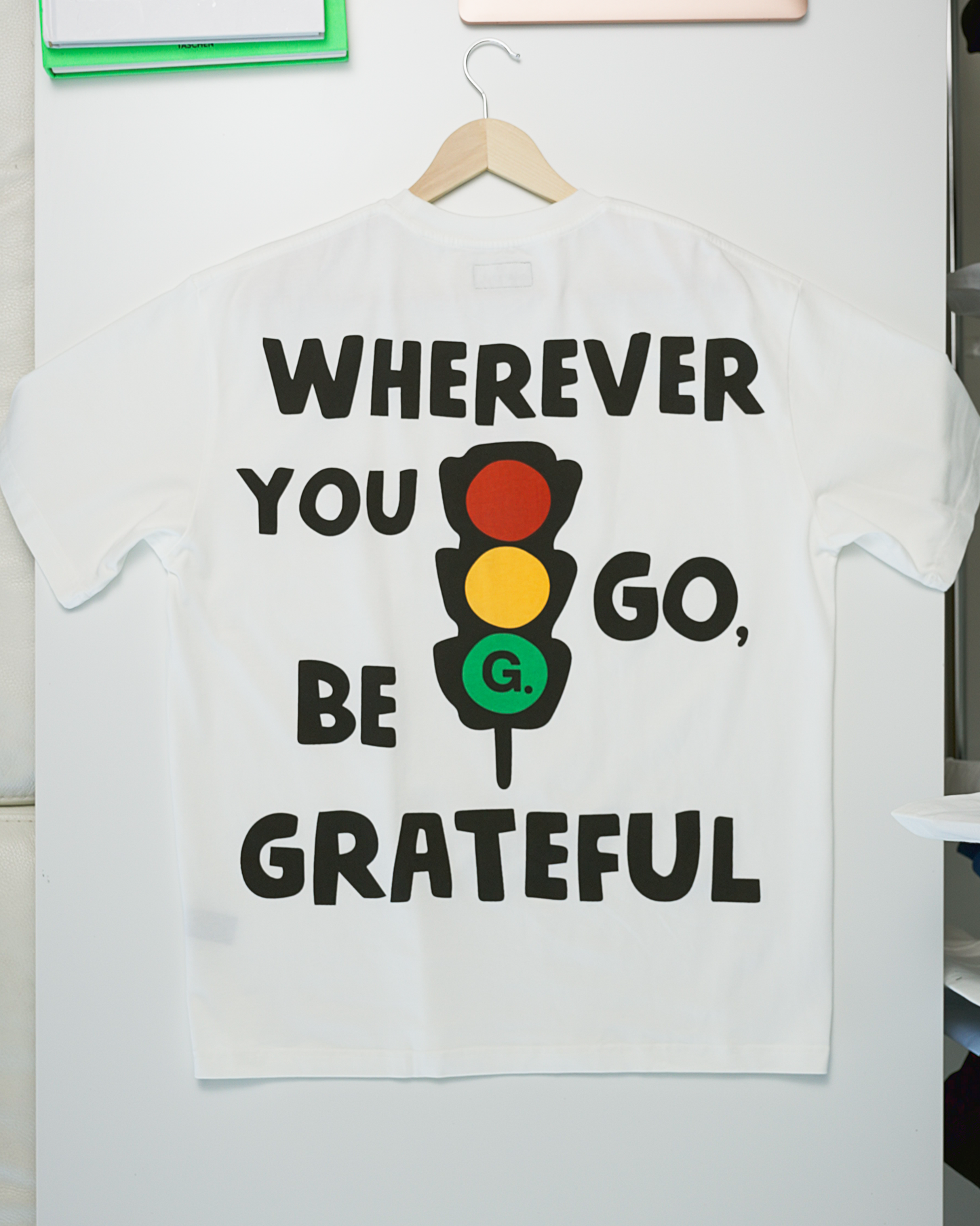 Green Light Tee- White
