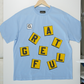 The Letter Box Tee- Slate Blue