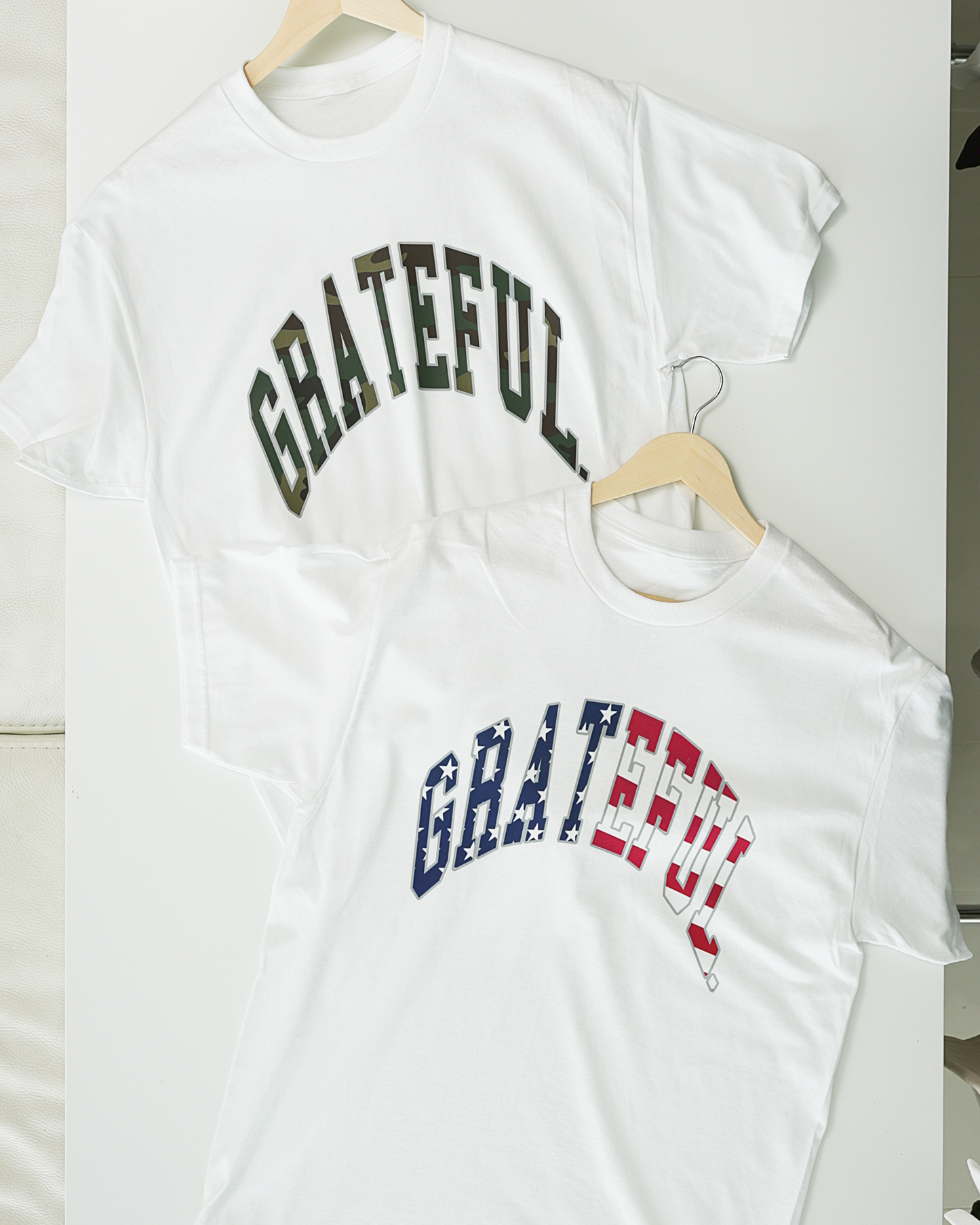 Grateful USA Tee - White