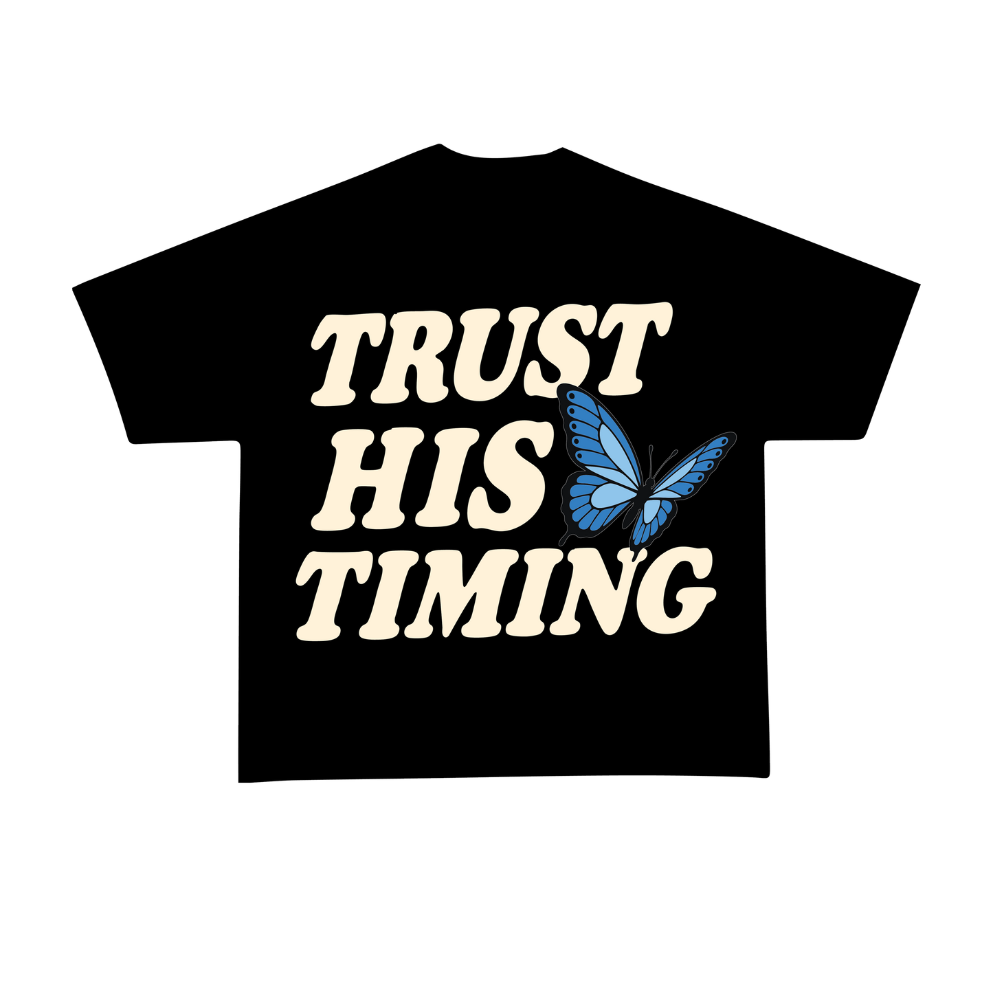 Trust His Timing Tee - Black
