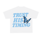 Trust His Timing Tee - White