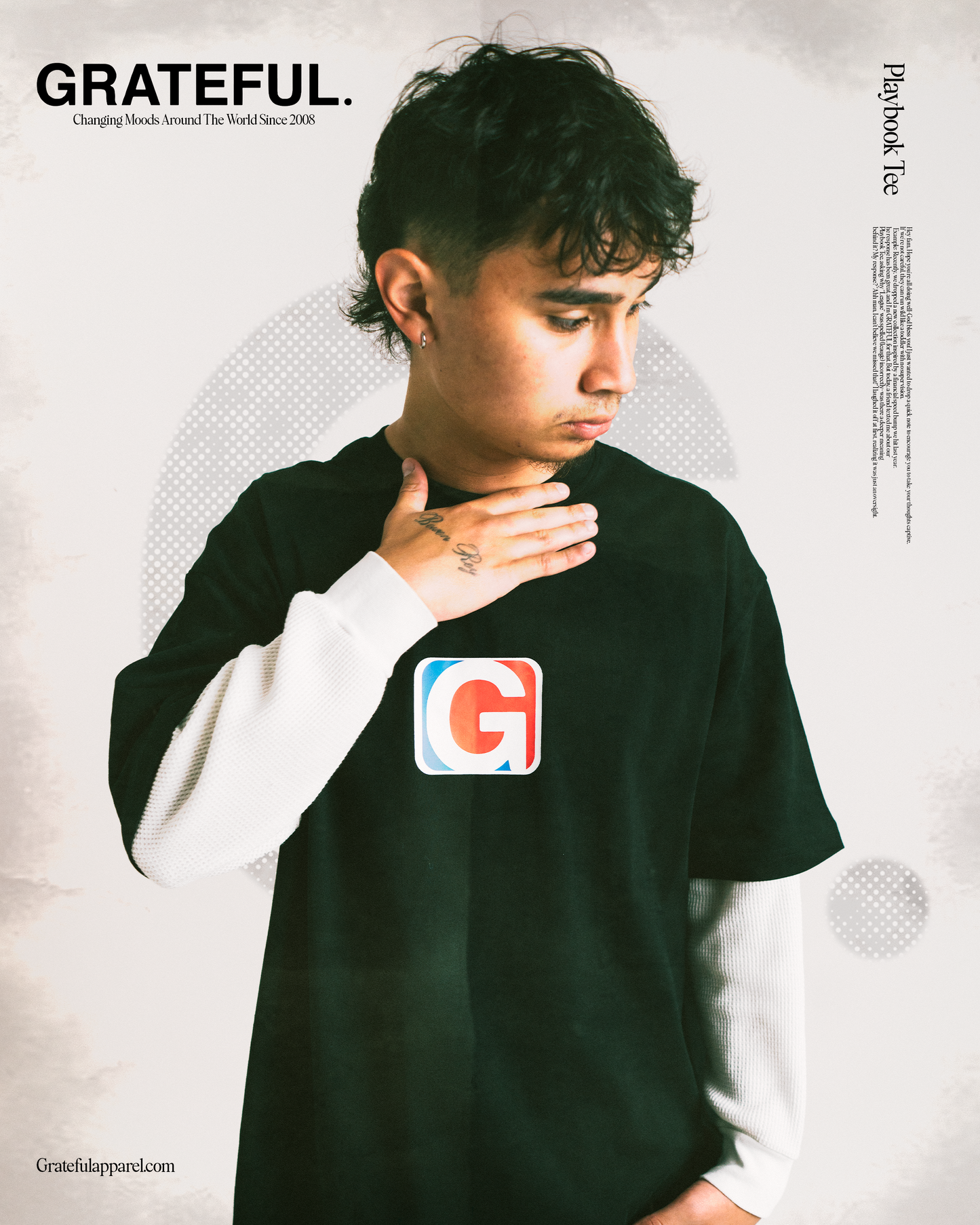 Playbook Tee- Black