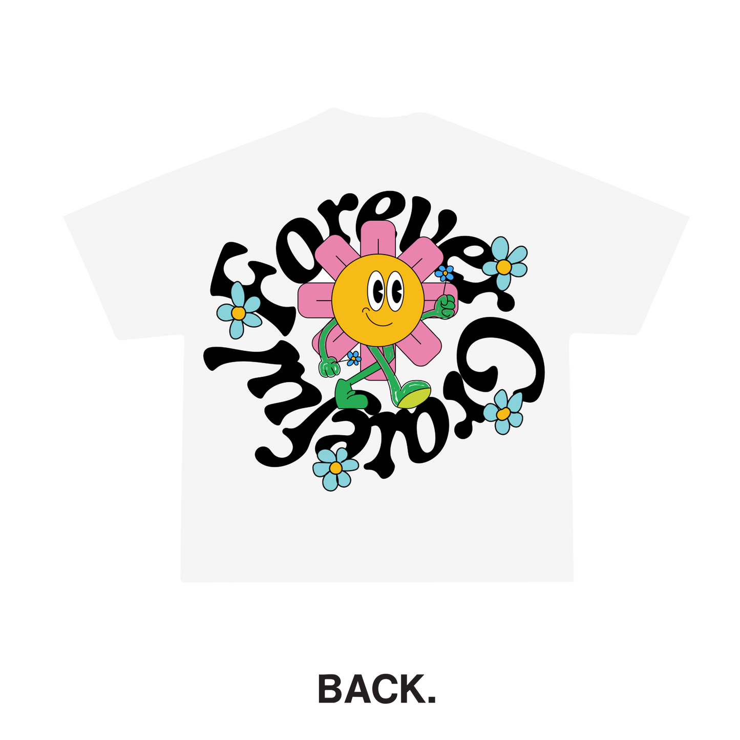 Flowers and Smiles Tee - White
