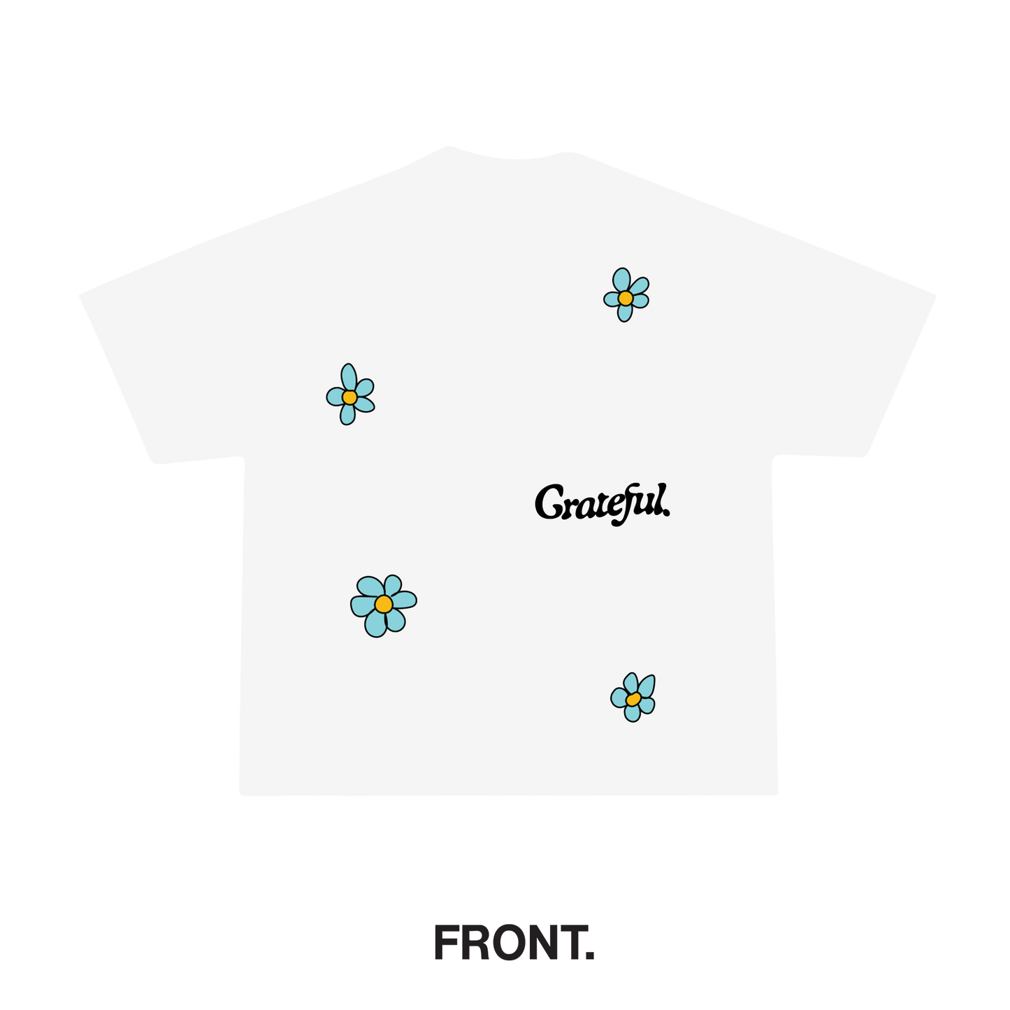 Flowers and Smiles Tee - White