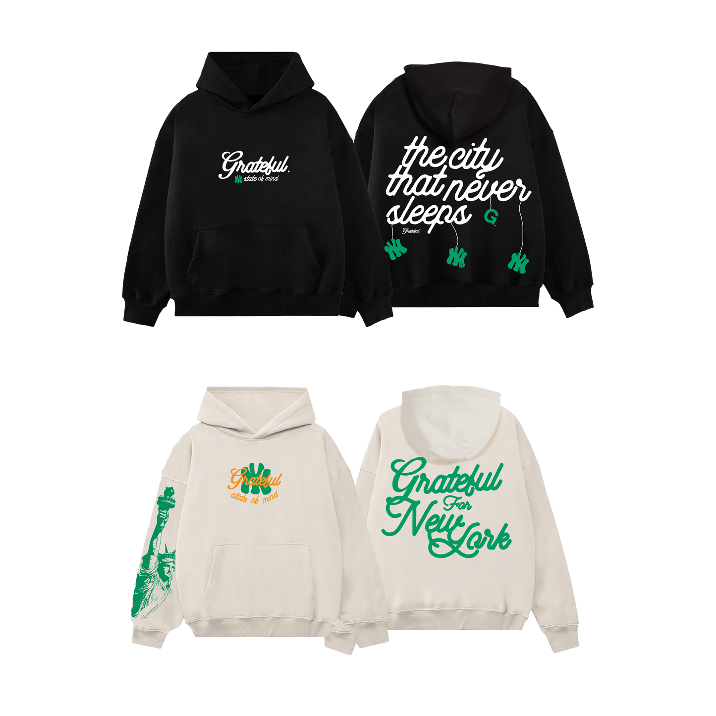 Grateful NY Hoodies 2-Pack