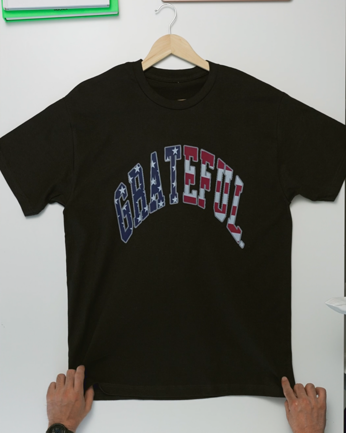 Grateful USA Tee - Black