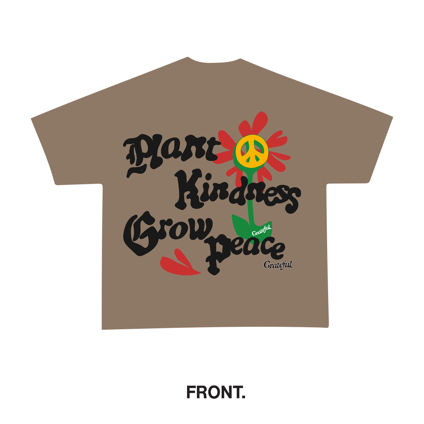 Plant Kindness Tee - Mocha