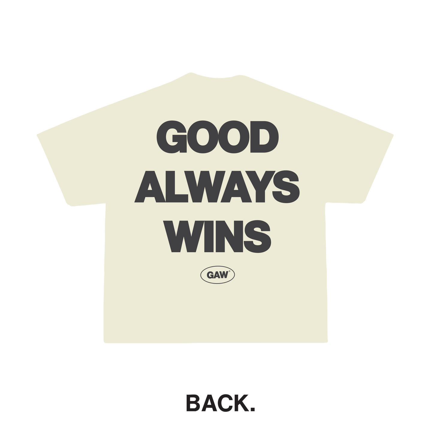 GAW Tee- Cream