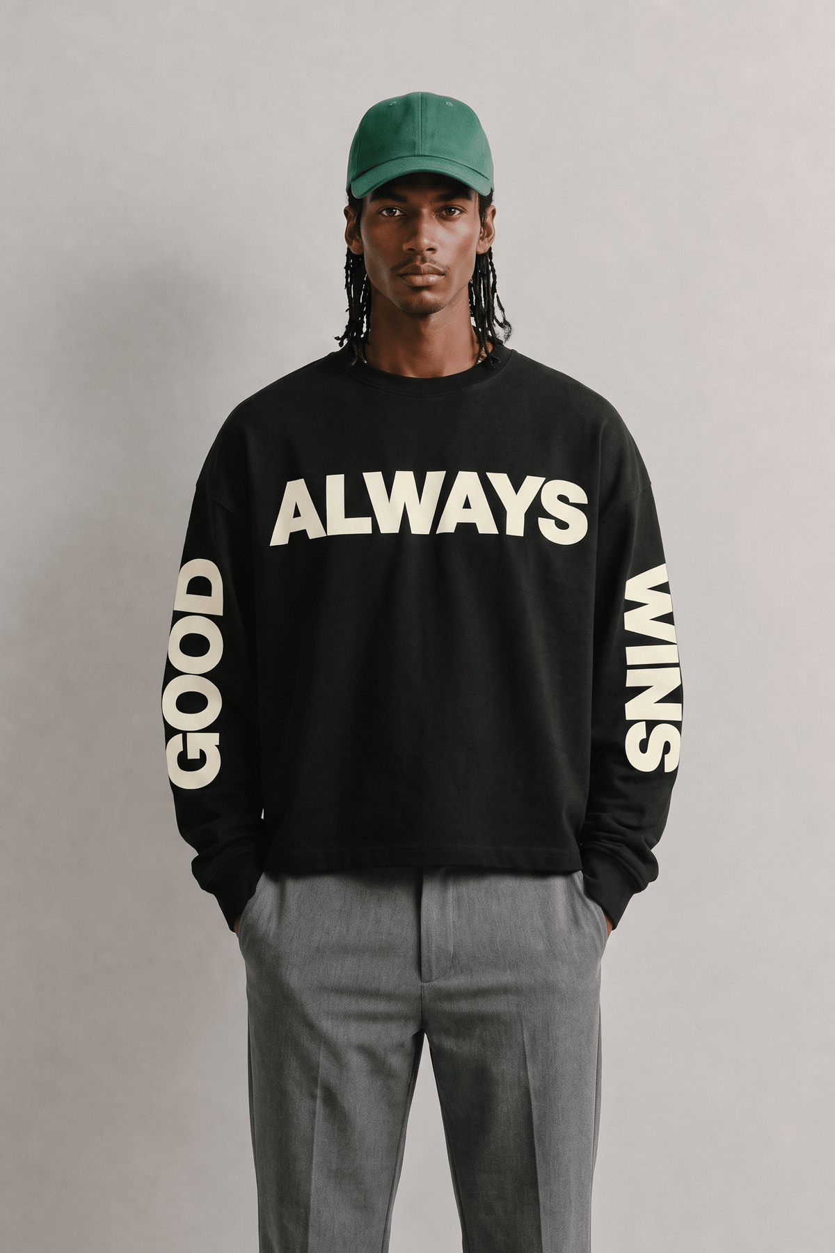 Good Always Wins L/S Tee - Black