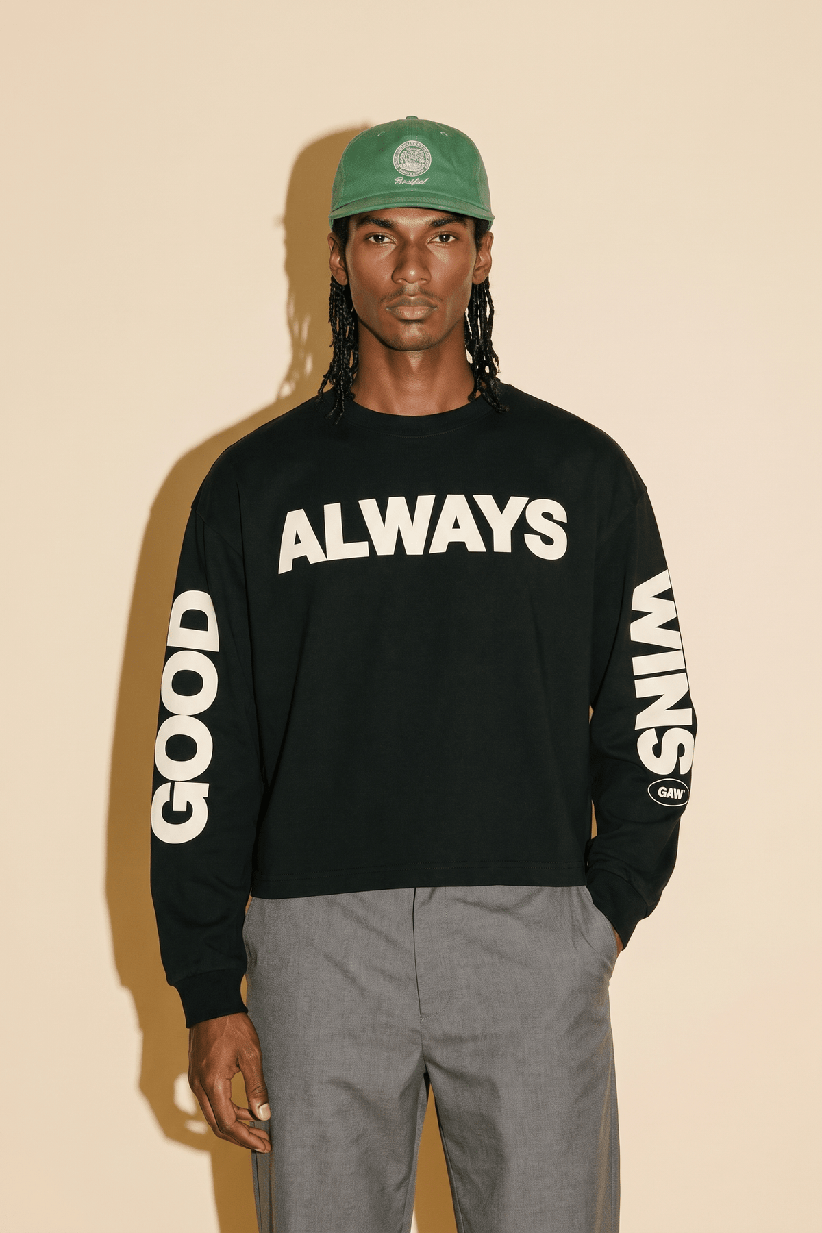 Good Always Wins L/S Tee - Black