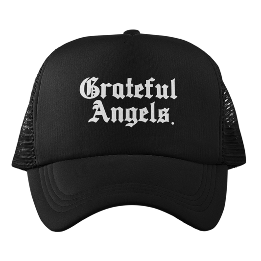 Grateful Angels Trucker Hat - Black