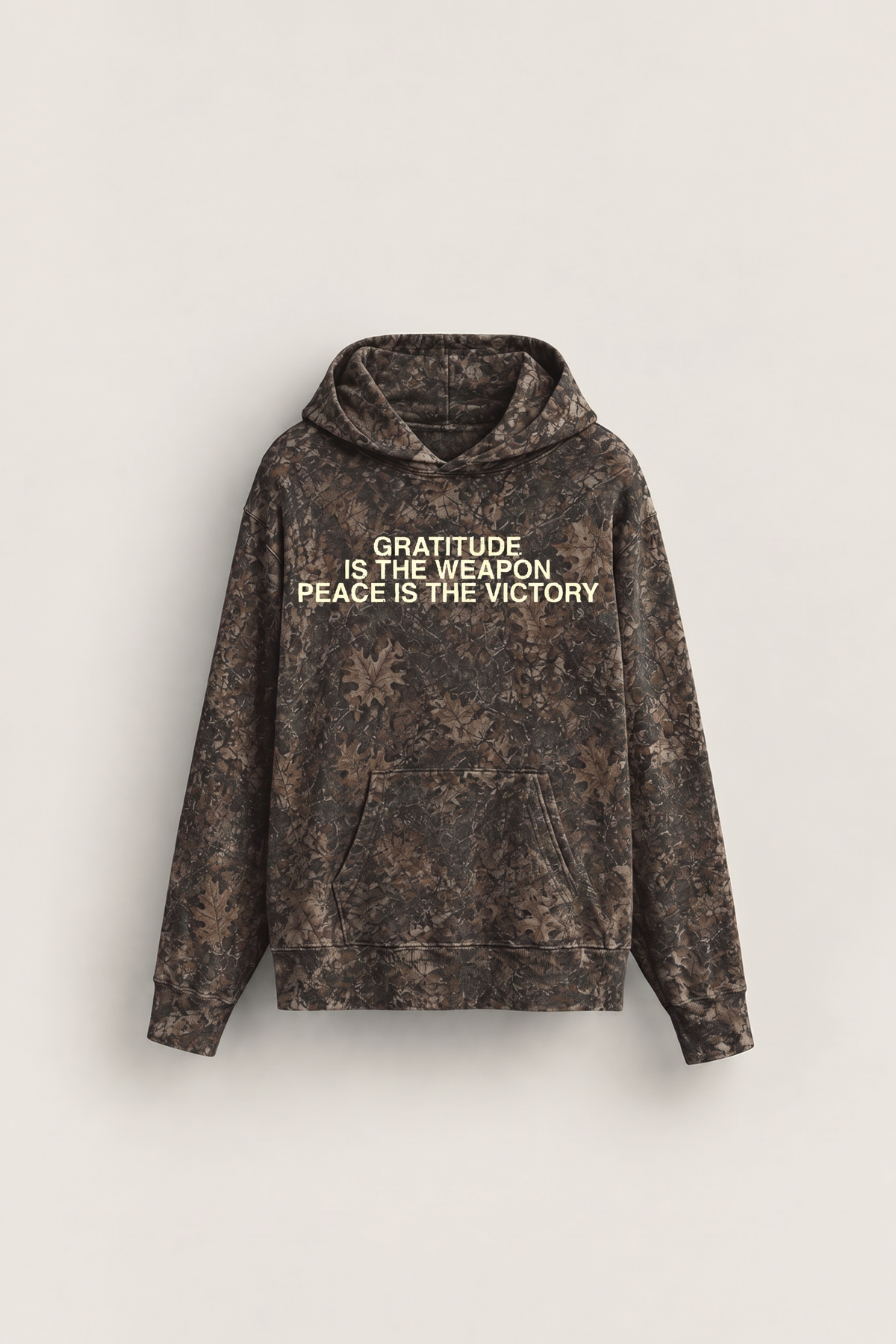 Gratitude Is The Weapon Hoodie - Camo