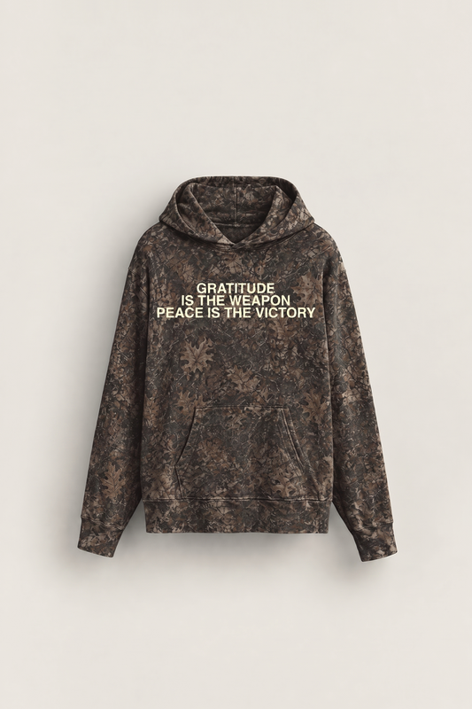 Gratitude Is The Weapon Hoodie - Camo