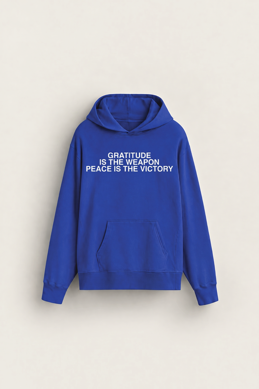 Gratitude Is The Weapon Hoodie - Royal