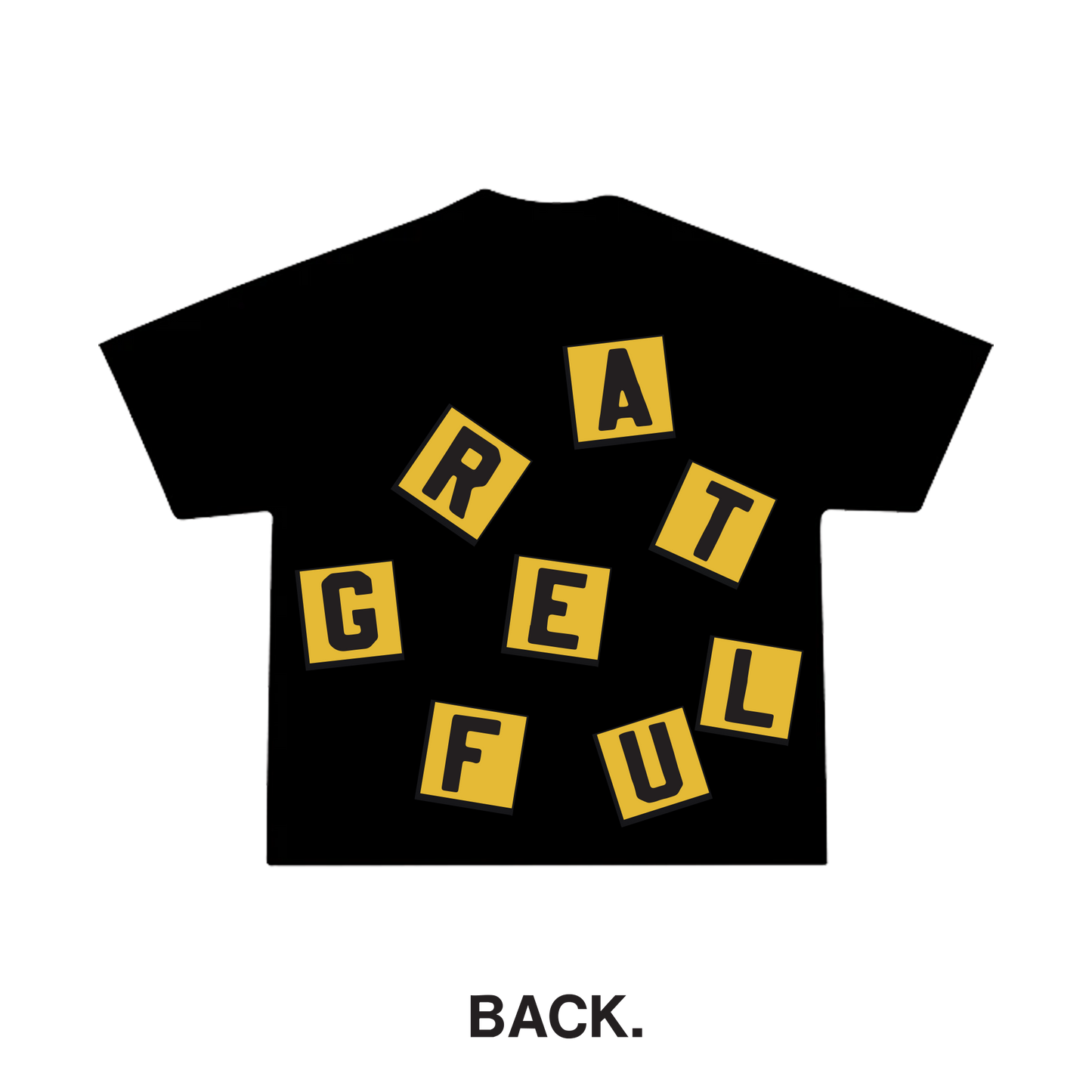 The Letter Box Tee- Black