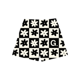 G. Floral Check Mesh Shorts