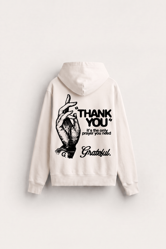 Only Prayer Hood- Off White
