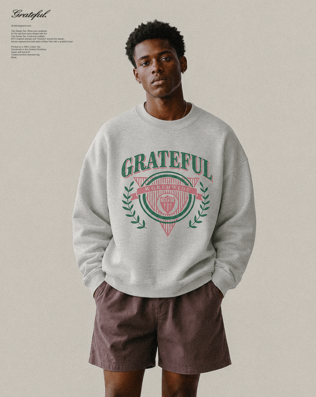 Grateful Worldwide Crew Sweatshirt